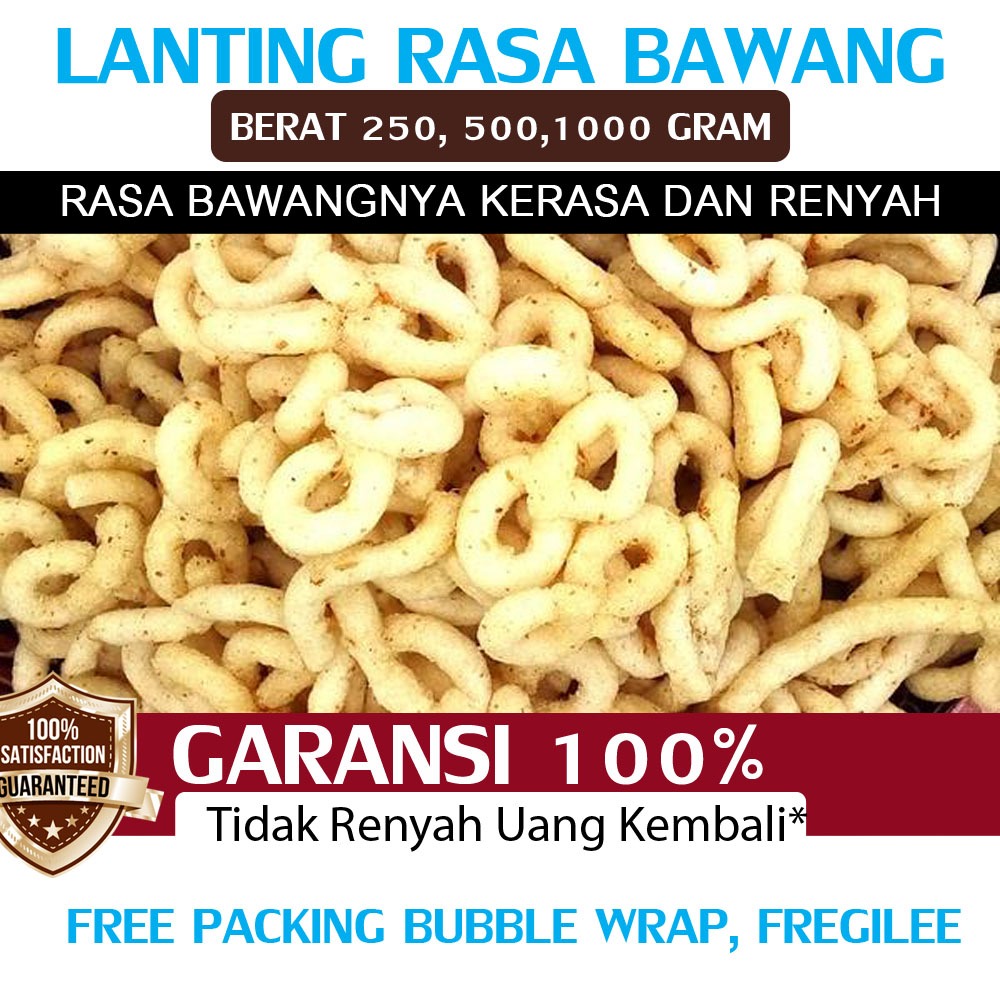 

Lanting Bawang Lanting singkong Bumbu Klanting Lanting Kebumen Bumbu Rasa Bawang 200-1000 Gram