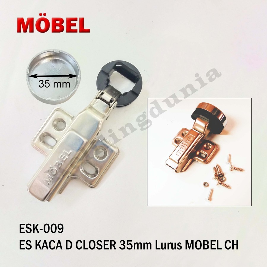 ENGSEL SENDOK 35MM PINTU LEMARI KACA BULAT CHSLOW