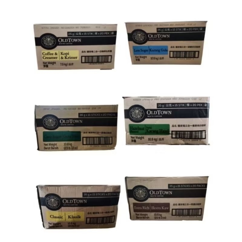 

Old Town White Coffee Semua Varian Ready (1Dus x 20Packs x 15s)
