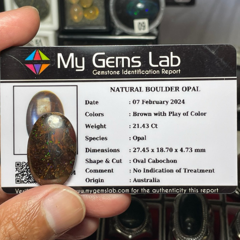 koroit boulder opal Australia Memo / Lostune koroit boulder Opal Australia berMemo