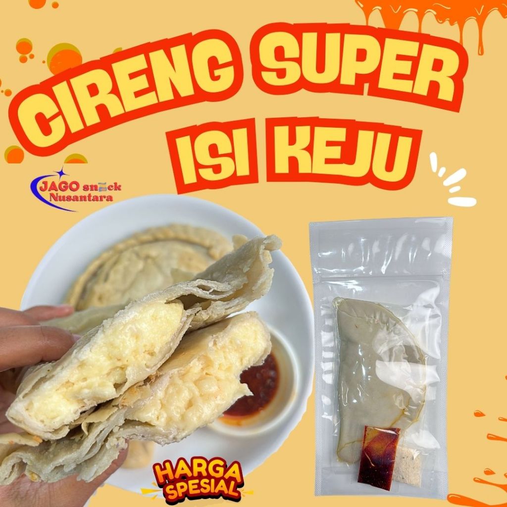 

1 CIRENG SUPER ISIAN KEJU LELEH ASLI - CIRENG JUMBO ISI KEJU FOOD FROZEN