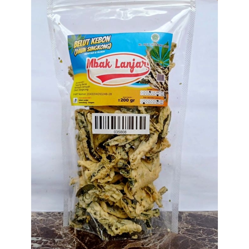 

Belut Kebon Daun singkong Mbak Lanjar 200gram