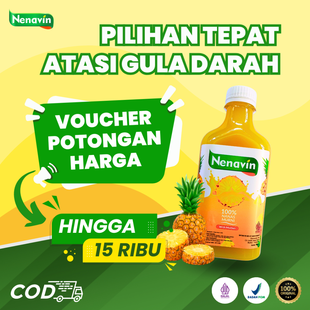

Nenavin Cuka Nanas – Efektif Atasi Diabetes & Turunkan Gula Darah