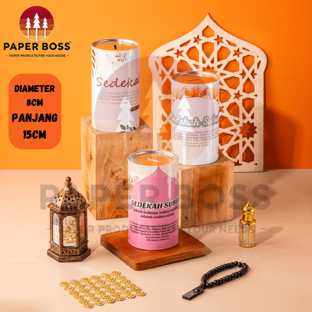 Celengan Sedekah Subuh Small Tabungan Akhirat Tabungan Umroh Murah Celengan Target Celengan Kertas S