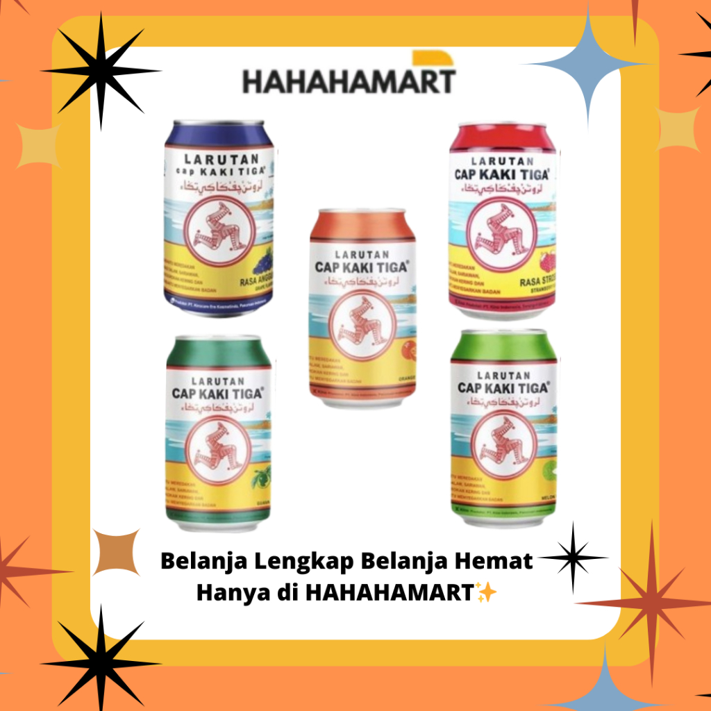 

Larutan Cap Kaki Tiga Kaleng Dewasa Ukuran 320ml Harga Paket Isi 6pcs