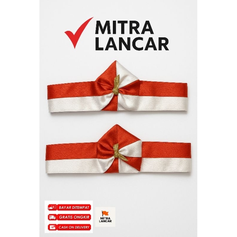 BANDO,IKAT KEPALA MERAH PUTIH 17 AGUSTUS