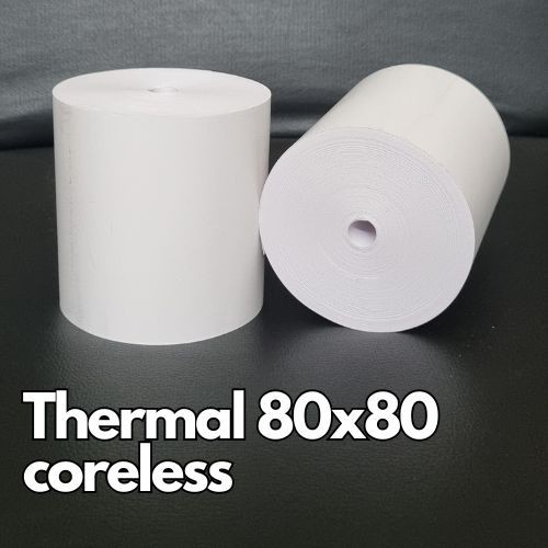 

kertas struk thermal 80x80 coreless termal register kasir 80x80 tanpa core