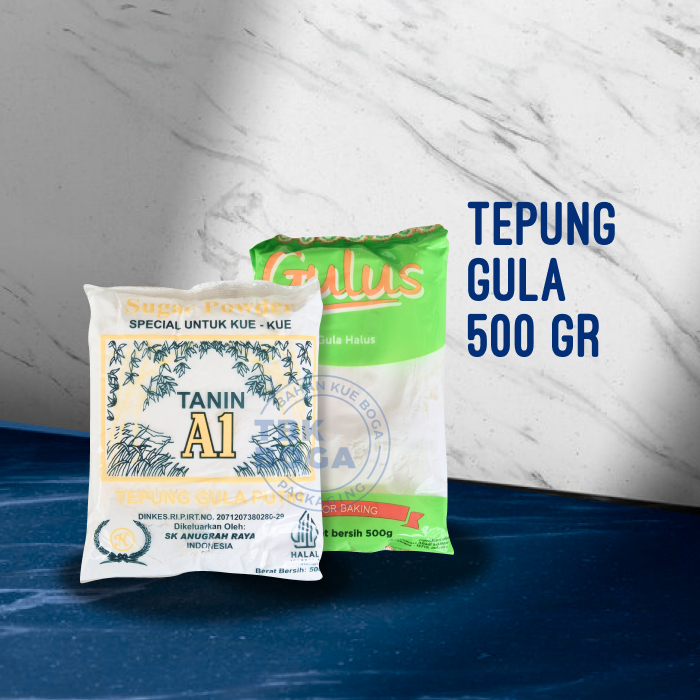 

Gula Halus 500 Gr ( Tanin A1, Gulus ) Tepung Sugar Powder Putih