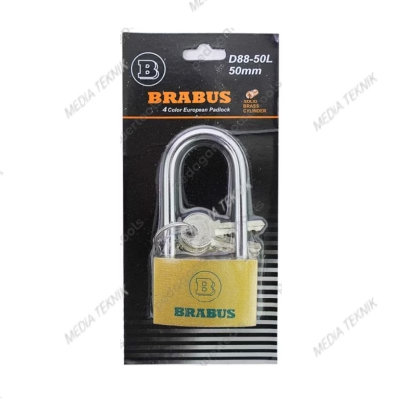 Kunci Gembok Pagar Rumah Brabus 50mm Panjang Padlock