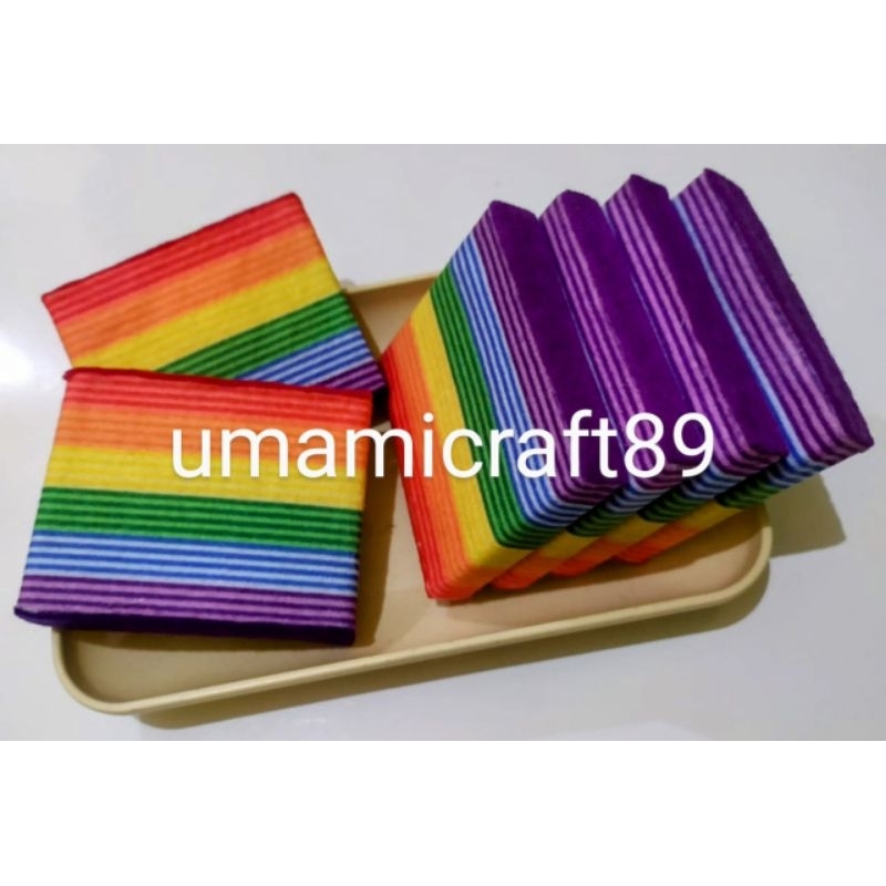 Felt Kue / Replika Kue Pepe Pelangi / Mainan flanel Kue Jajanan Pasar / Mainan Edukasi Masak-masakan
