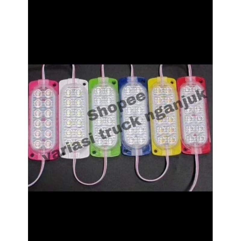 LAMPU LED-KOLONG TRUK 12 MATA-12V/24V VARIASI LED MOBIL MOTOR TRUCK LED MODUL
