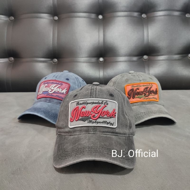 Topi Pria Baseball Bordir Newyork Dewasa Original Import