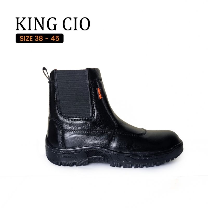 king cio sepatu safety slip on