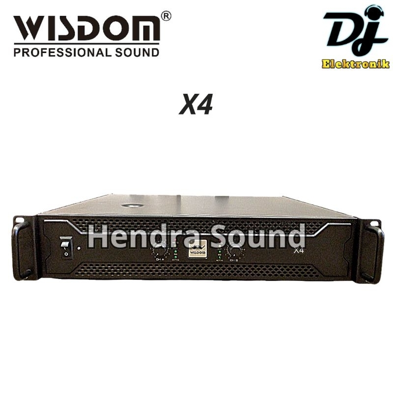 WISDOM ● X 4 / X4 - Power Amplifier (2 channel)