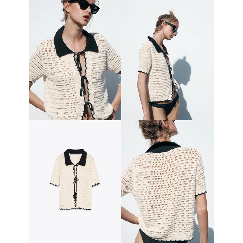 [FAST PO] ZARA SUMMER KNIT TOP | zara summer knit top baju wanita