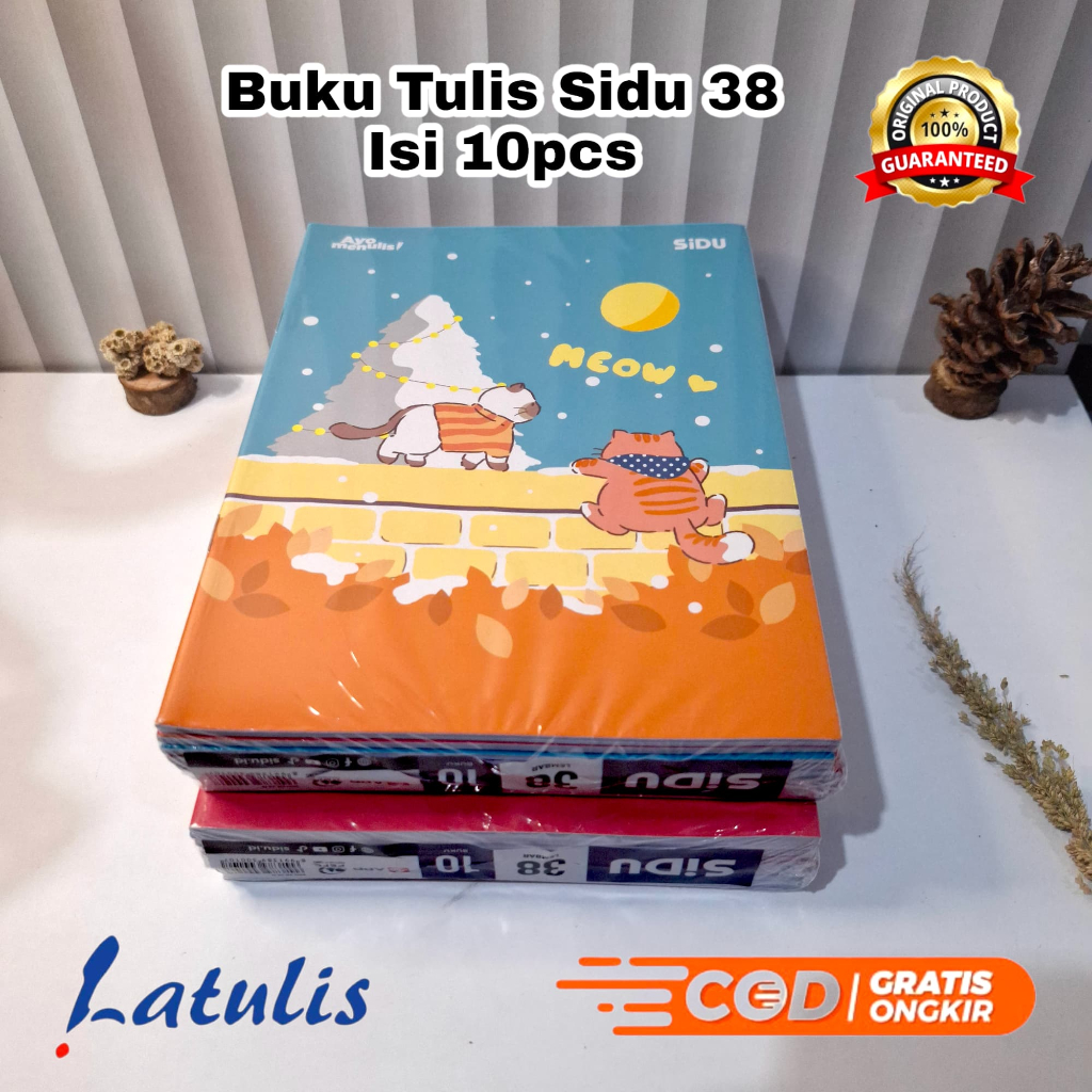 

(1 PACK / 10 BUKU) Buku Tulis Isi 38 Lembar SIDU