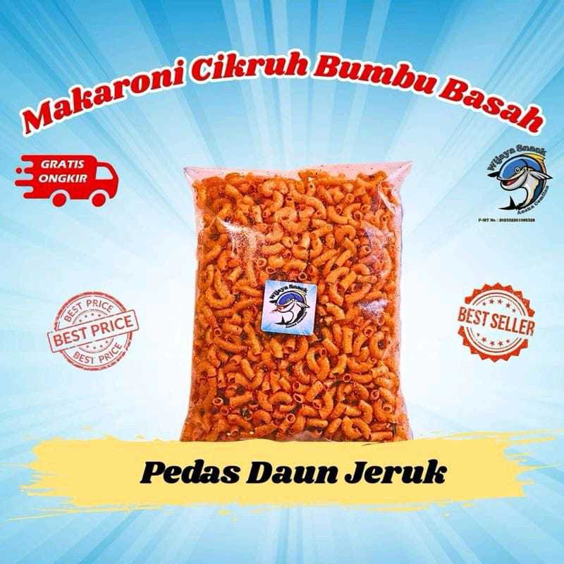 MAKARONI CIKRUH PEDAS DAUN JERUK BUMBU BASAH 500gram