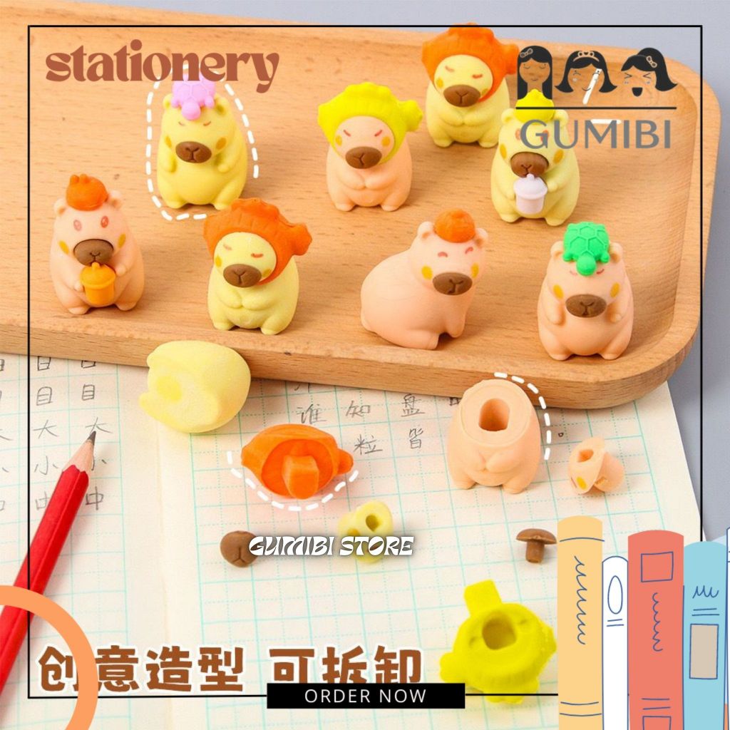 

PENGHAPUS BONEKA CAPYBARA PENGHAPUS MINIATUR 3D BONEKA CAPYBARA PENGHAPUS PENSIL ERASER MOTID CAPYBARA LUCU TERMURAH