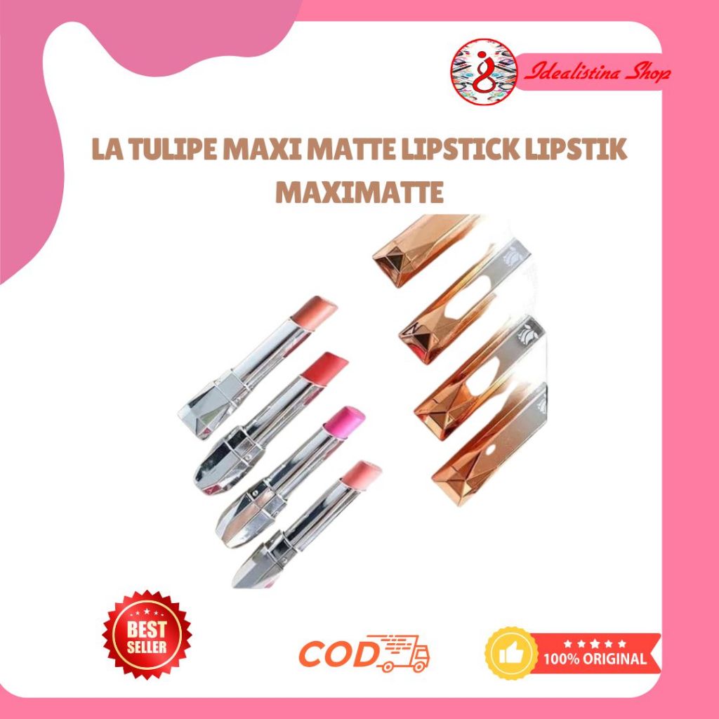 La Tulipe Maxi Matte Lipstick Lipstik Maximatte