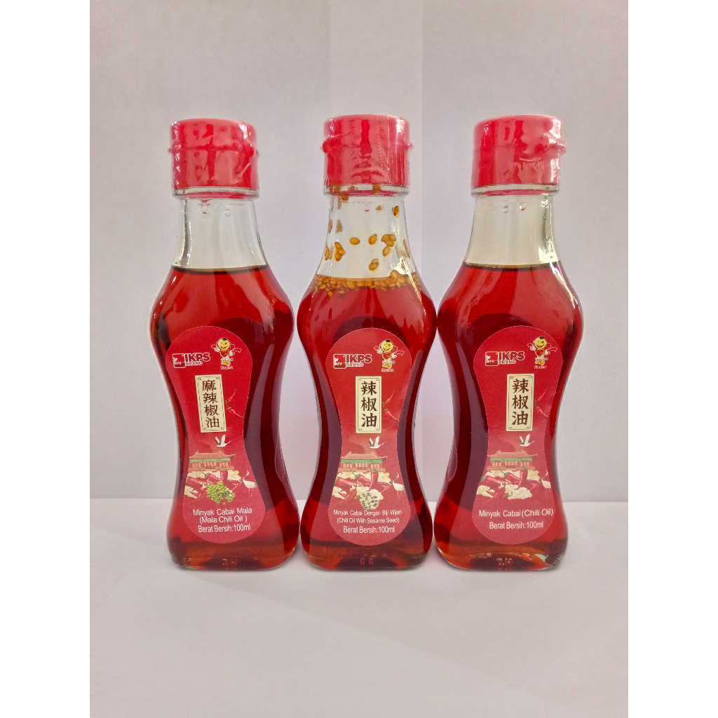 

IKPS Minyak Cabe 100ml Chili Oil / Chili Oil Mala / Chili Oil Sesame Wijen Bumbu