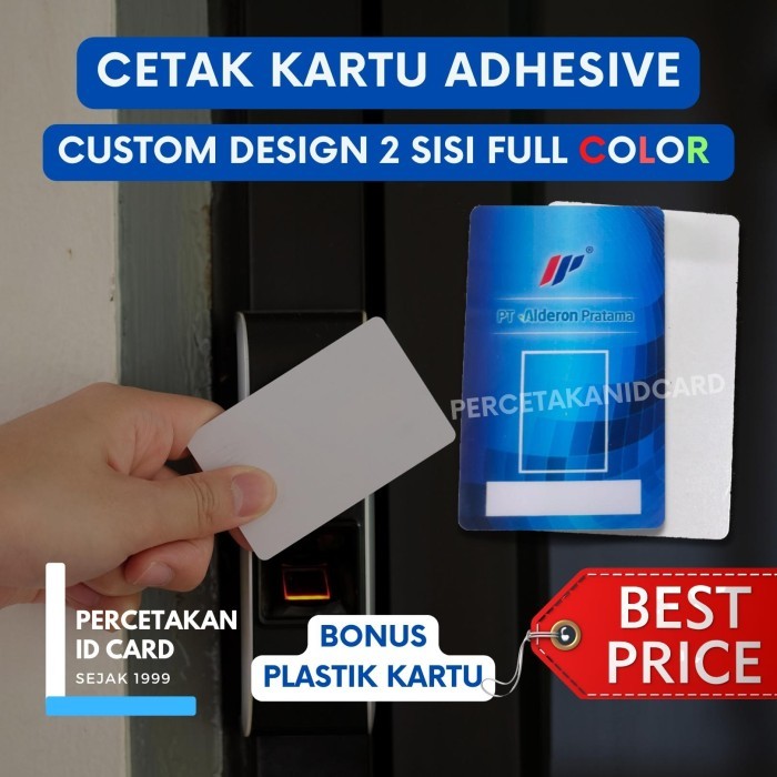 

Cetak Kartu Adhesive / Kartu Sticker / ID Card Member Card Sticker