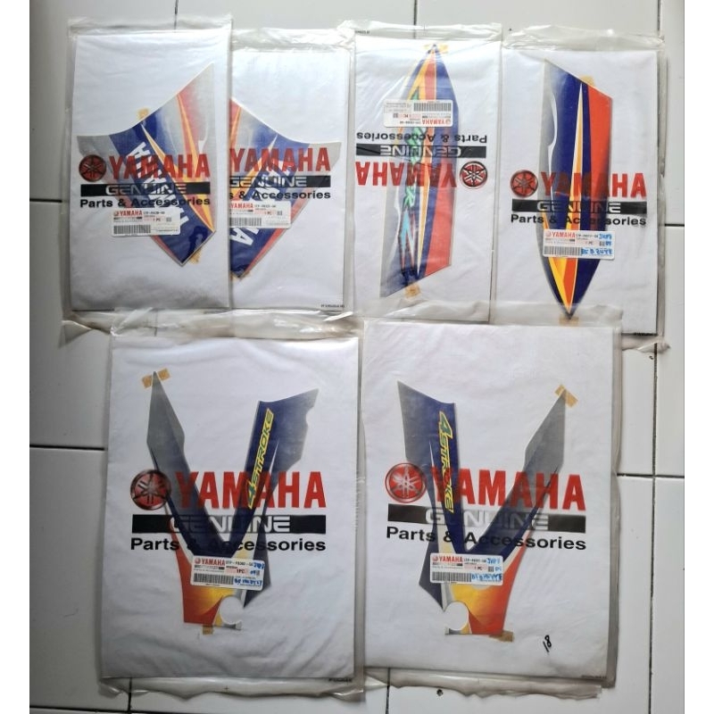Striping sayap Jupiter Z 2005 silver biru Original YGP
