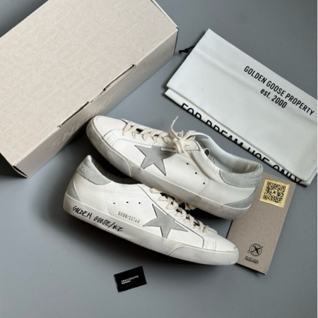 Golden Goose Super Star Low White Ice Grey (100% Original Resmi)