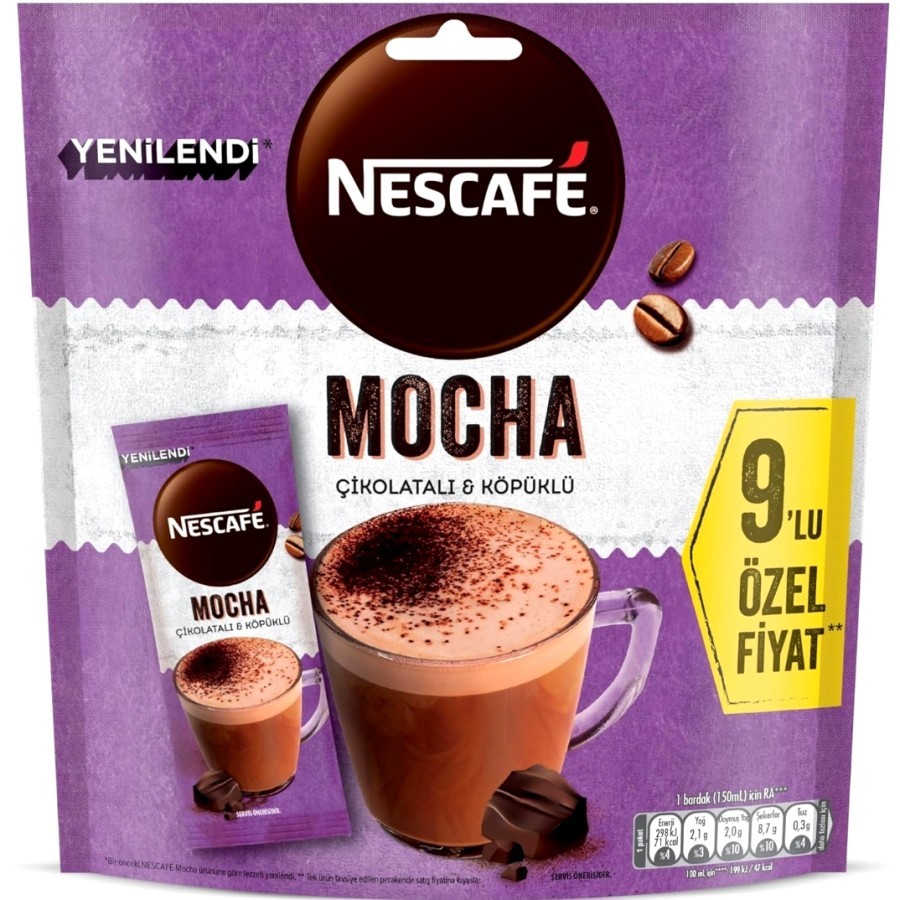 

| NESCAFE | MOCHA | CHOCOLATE - MILK FOAM | LATE - MILK FOAM | PREMIUM INSTANT | ORIGINAL | TURKIYE |