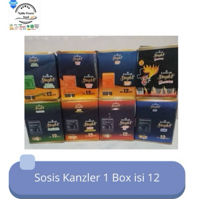 

Sosis Kanzler Singles 1 Box Isi 12