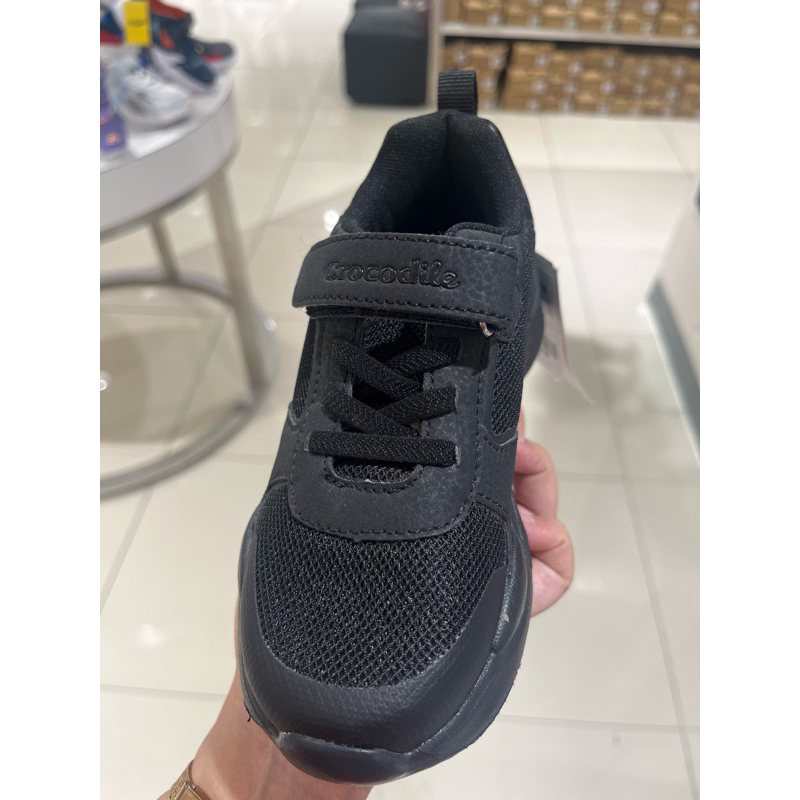 sepatu anak hitam crocodile ori
