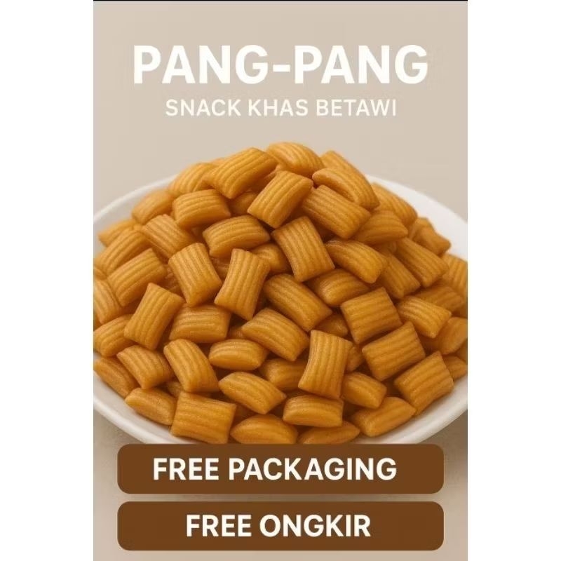 

Snack Pang-Pang Renyah Manis Cemilan Khas Betawi – Kemasan 180g / 250g
