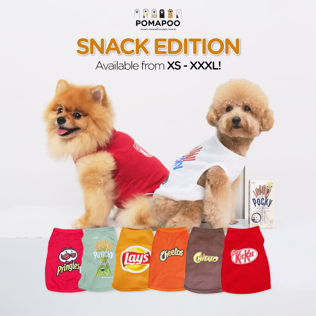 POMAPOO - Baju Kucing dan Baju Anjing Snack Edition