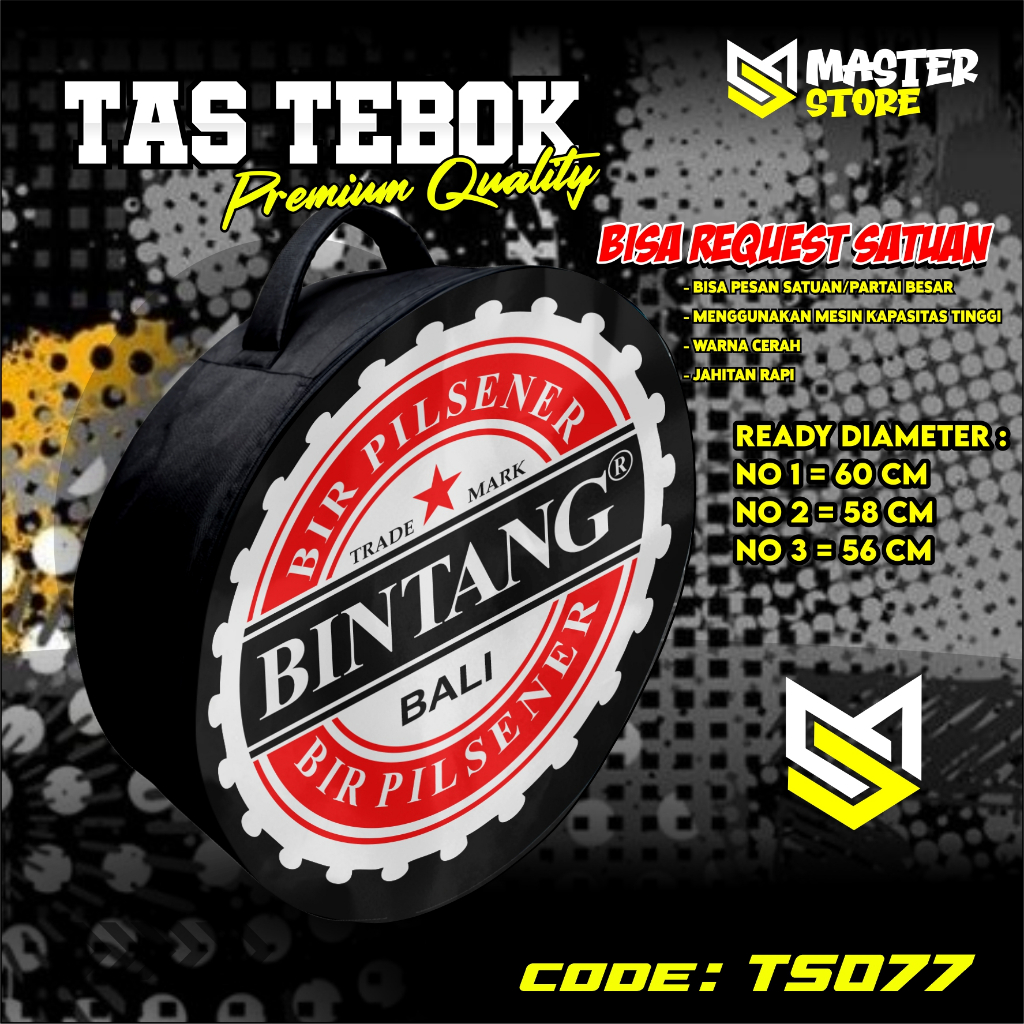 tas tebok murai motif BINTANG ransel gendong jinjing bawa tebok sangkar murai printing