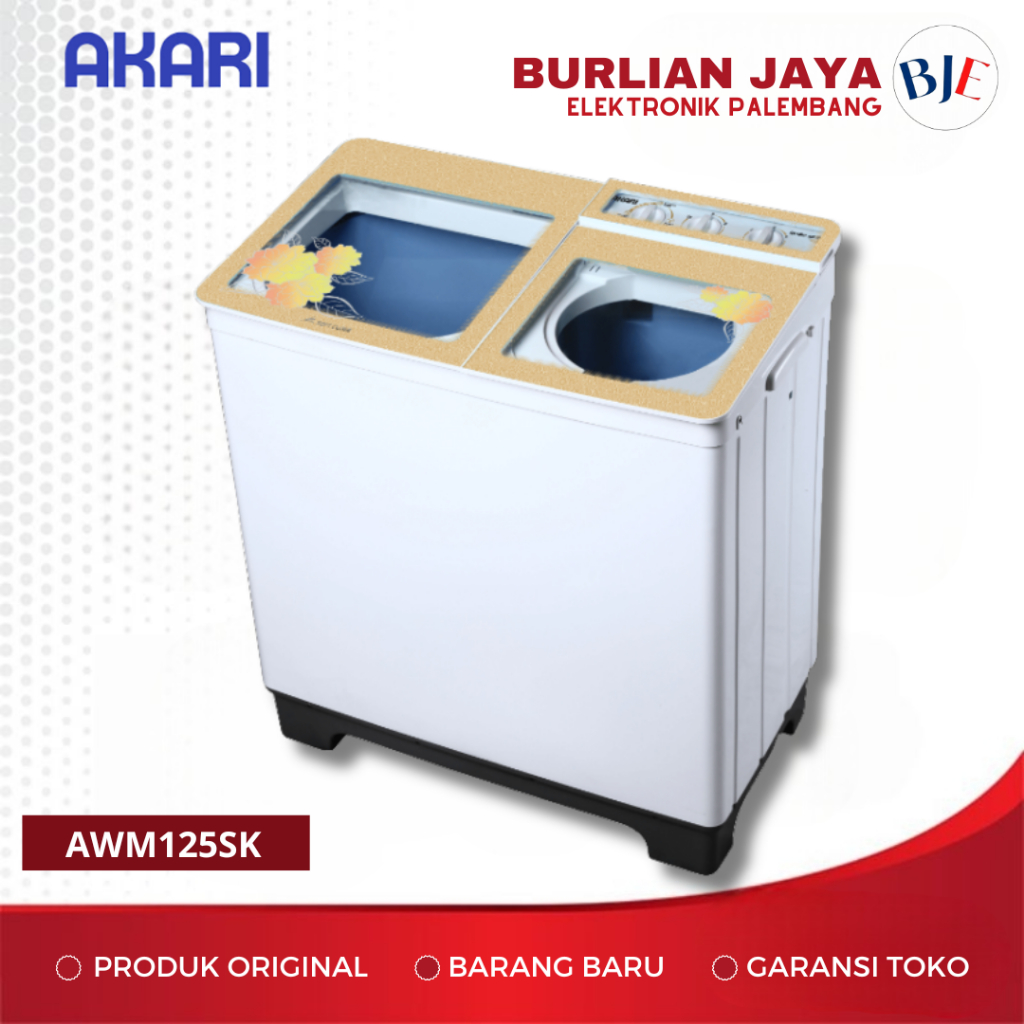 MESIN CUCI 2 TABUNG AKARI 12,5 KG AWM125SK MESIN CUCI 2 TABUNG 12,5 KG PALEMBANG
