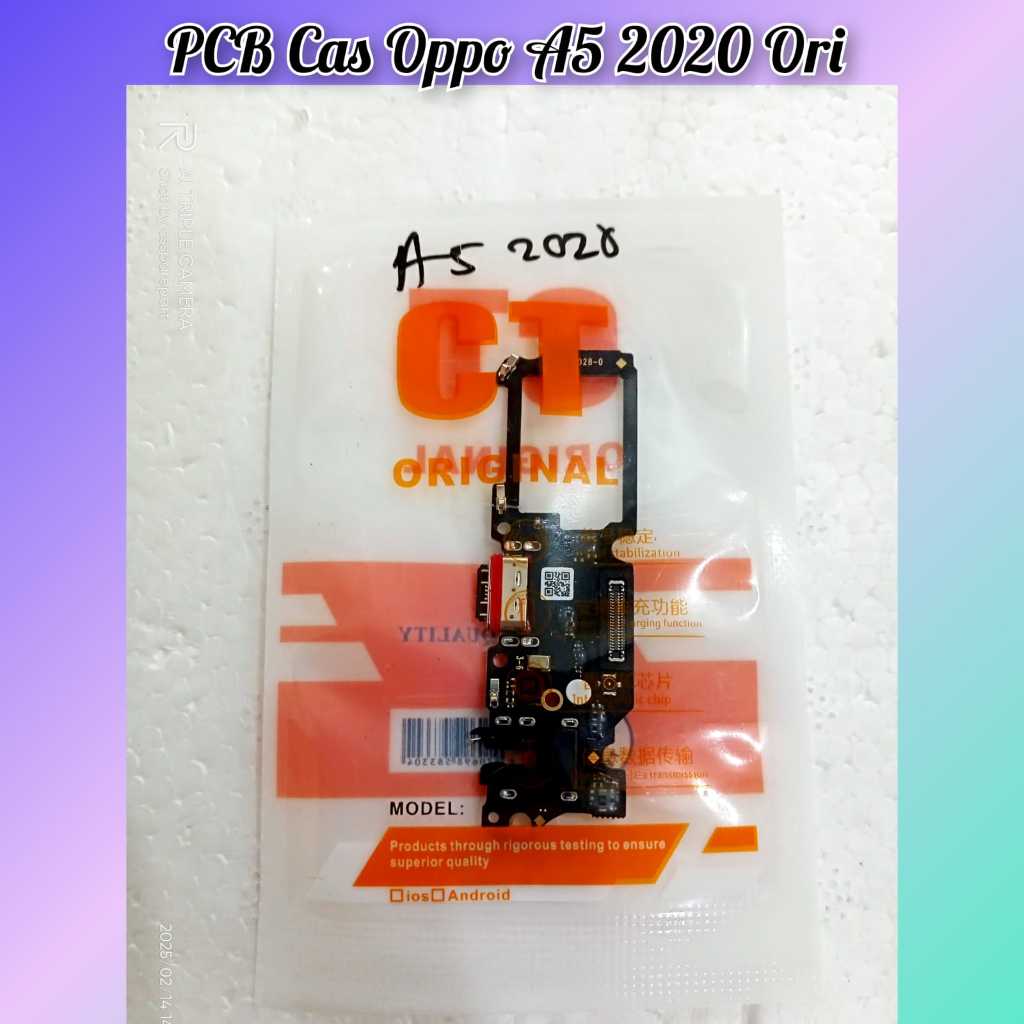 Flexible Pcb Cas Oppo A5 2020 A9 2020 ORI Papan Charger +Con HF+MIC Oppo A5 2020 A9 2020 ORI