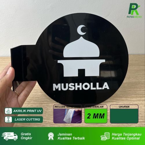 

Sign Akrilik Bulat Mushola