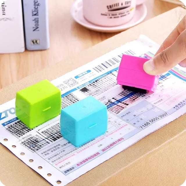 

AB159 Stamp Roller Alat Penghapus Alamat Resi Roller Stempel Pelindung Data Identitas Roller Penghapus / Roller Stamp