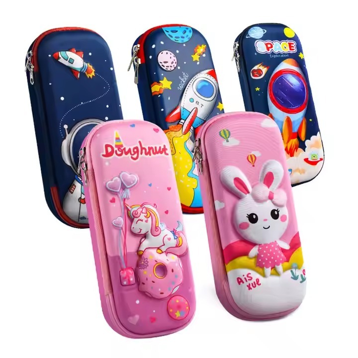 

[SHT Go] Kotak Pensil Alat tulis karakter 3D Unicorn Rocket Kelinci Space luar angkasa astronot rabbit lucu cantik tempat alat tulis