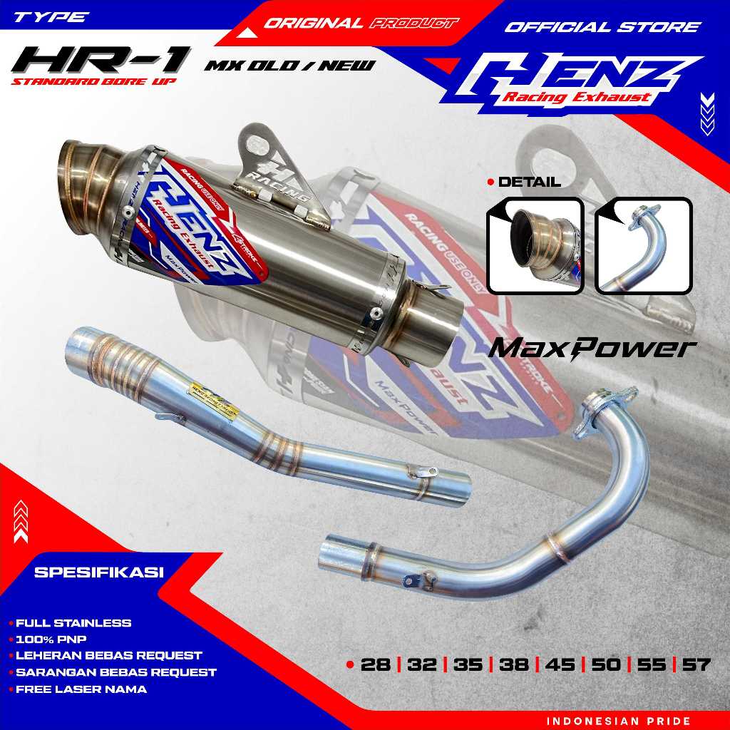Knalpot  MX OLD (MX LAMA) Henz Racing Exhaust