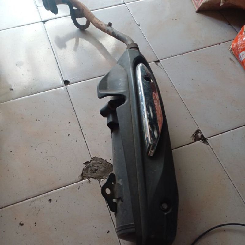 kenalpot yamaha xeon karbu  original