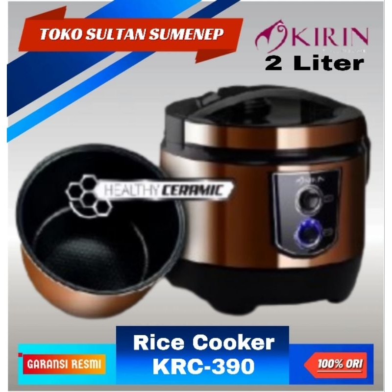 KIRIN Rice Cooker KRC-390 / KRC 390 Kapasitas 2 Liter