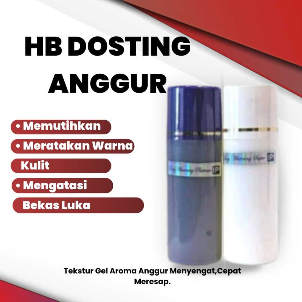 ❦L A R I S❦ Paket HB Platinum Dosting Anggur HB Super Whitening Body Lotion Siang Malam Body Lotion 