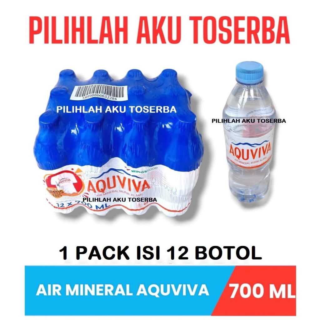

AQUVIVA Air Mineral Botol Pet 700 ml - (HARGA 1 PACK ISI 12 btl)