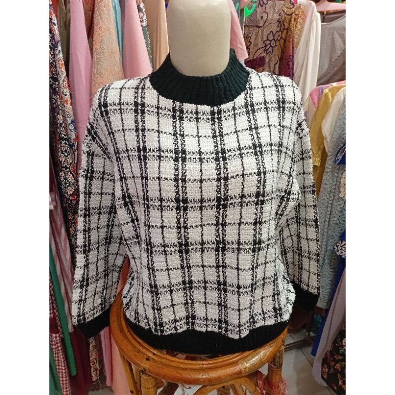 atasan crop rajut/ootd kekinian/premium/crop