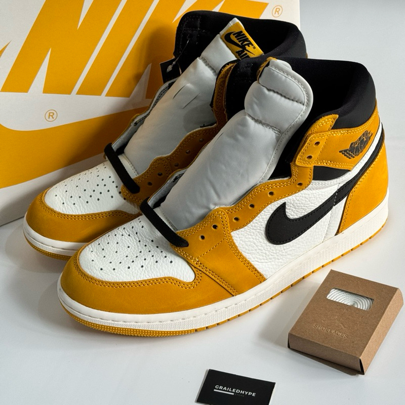 Air Jordan 1 Retro High OG Yellow Ochre (100% Original Resmi)