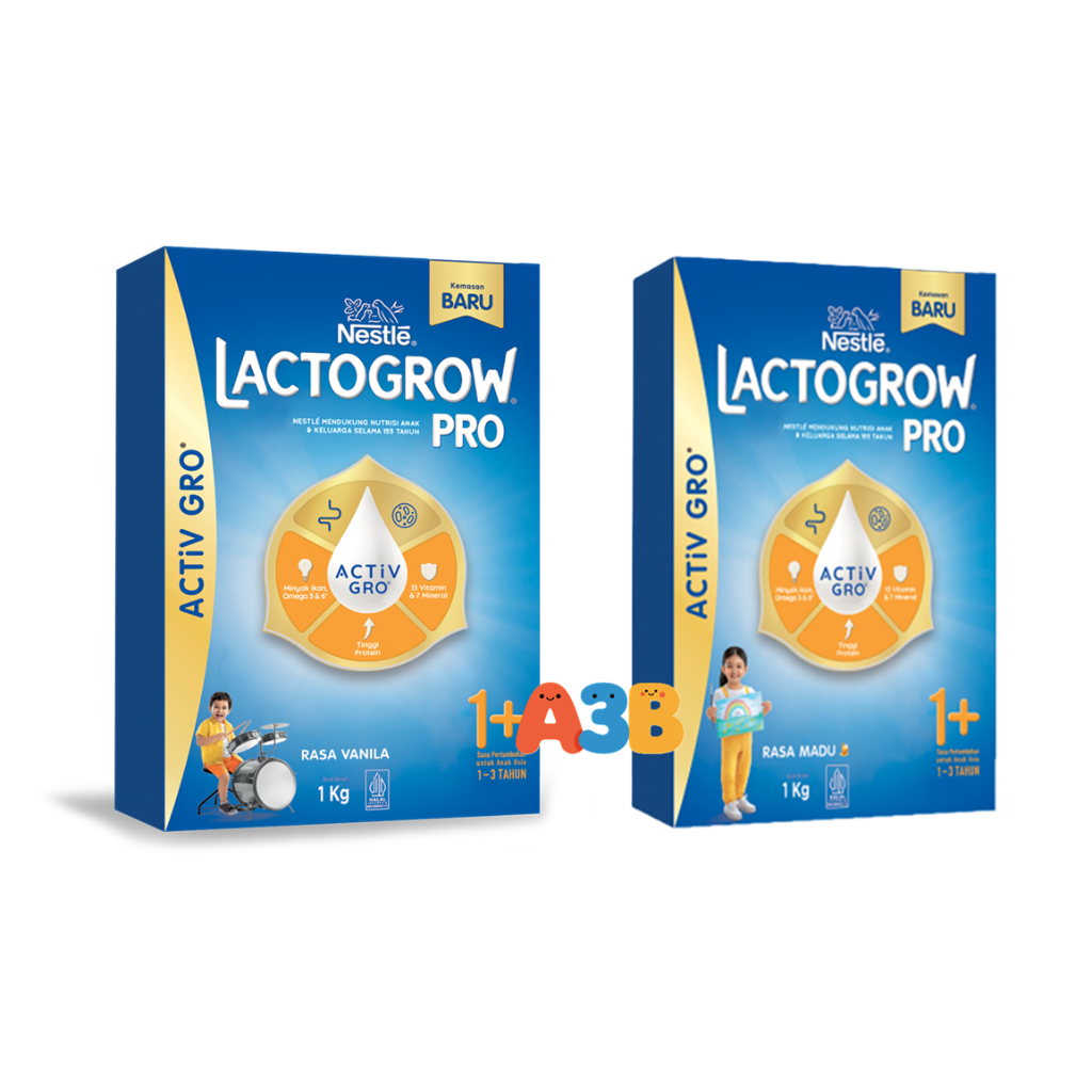 

Susu Nestle Lactogrow Pro 1+ Van/Madu 1Kg