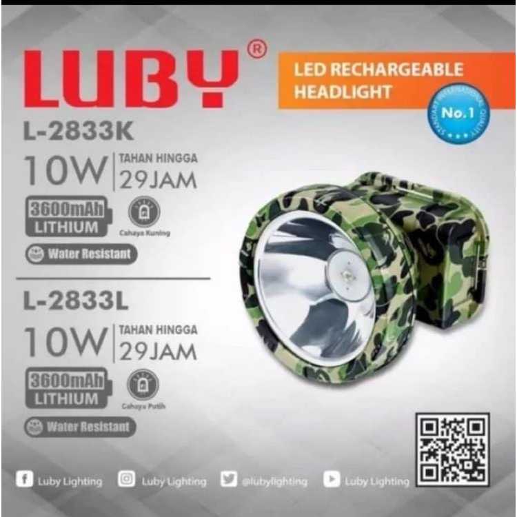 Headlamp atau Senter Kepala Luby tipe L-2833