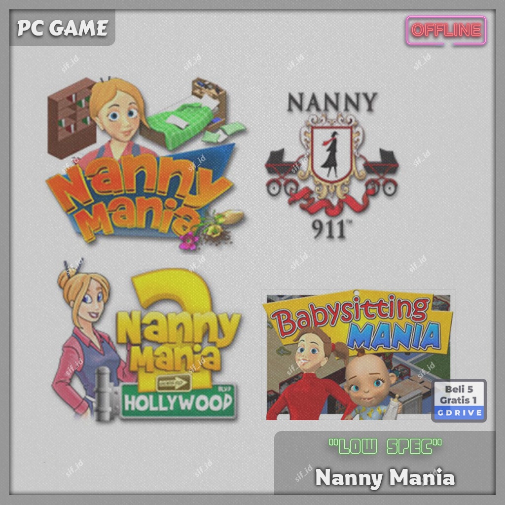 Nanny Mania - 1 dan 2 - Babysitting Mania - Nanny 911 - Game PC Koleksi Nanny Mania