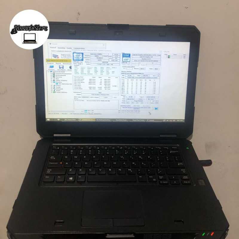 DELL LATITUDE 5414 RUGGED I7 6600 16GB RAM 256GB SSD BACKLIT