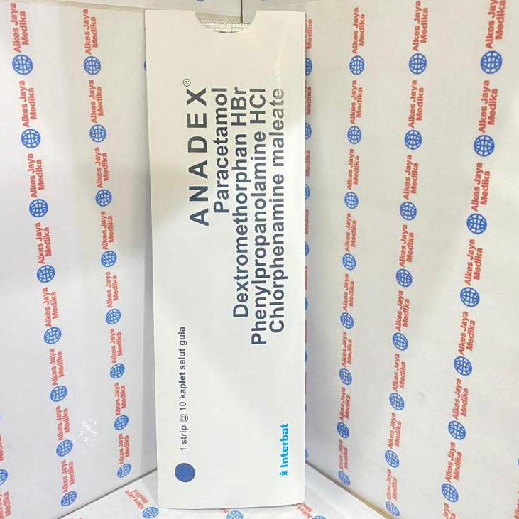 Anadex Isi 10 Kaplet - Obat Demam, Batuk & Pilek